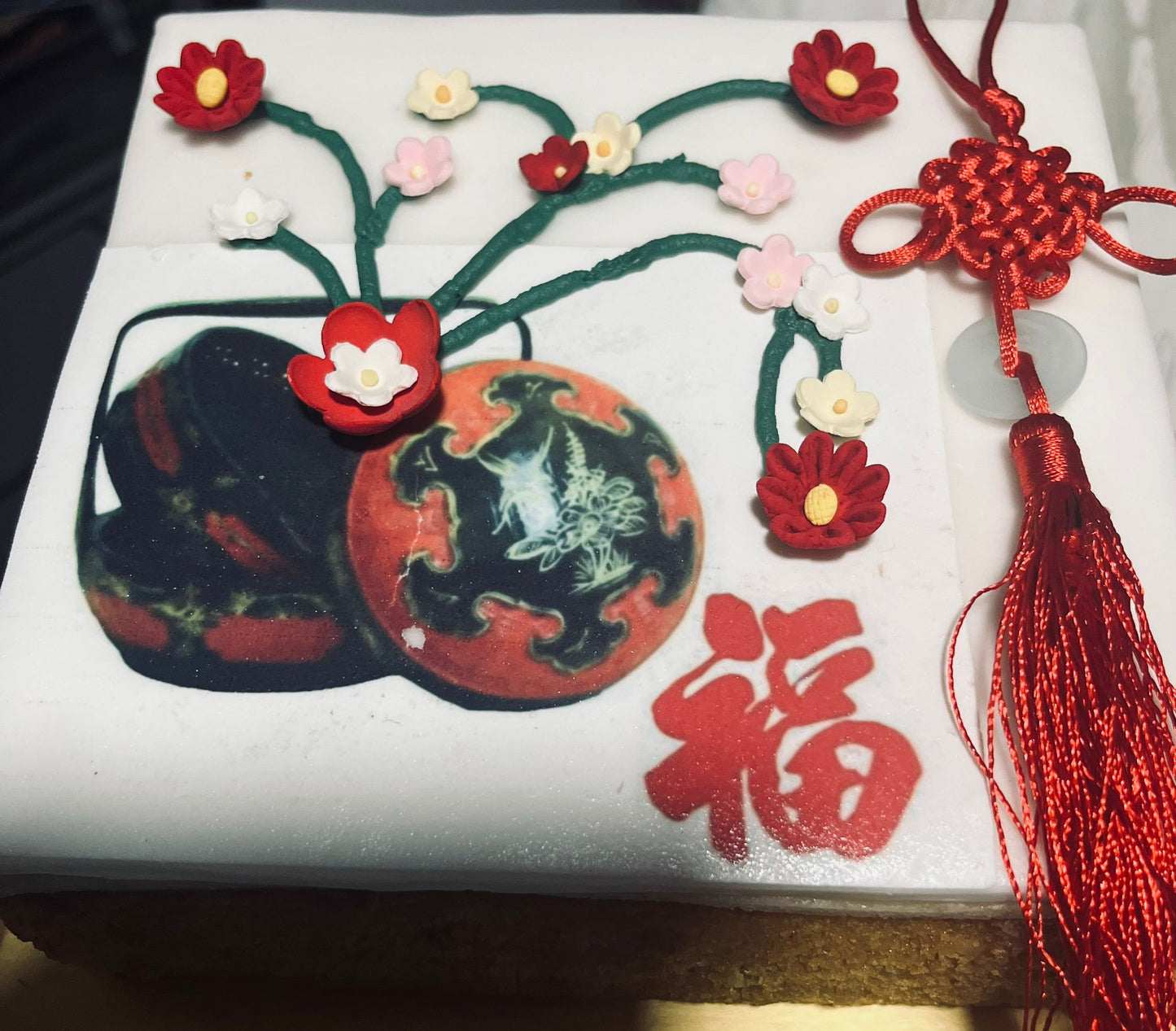 1-TIER FESTIVE DESIGN CAKE - 1KG