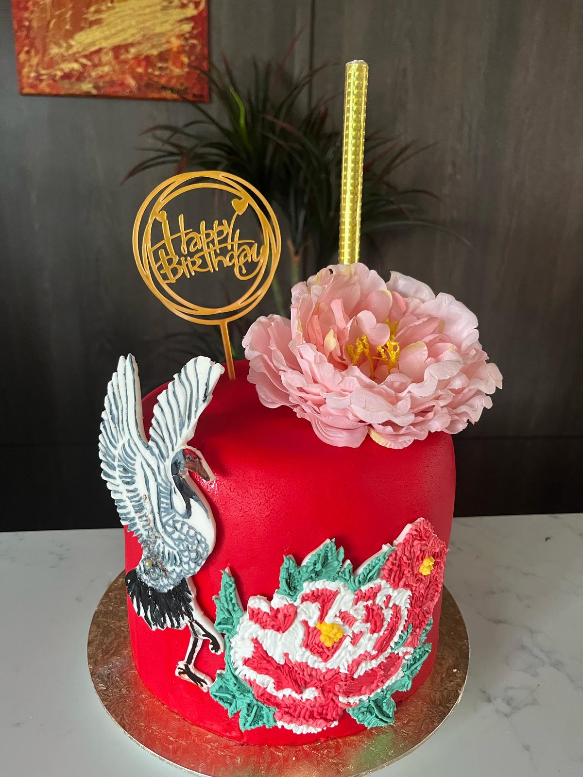 NYONYA LONGEVITY DESIGN SUGEE CAKE - 2KG (Pre-order 1 month)